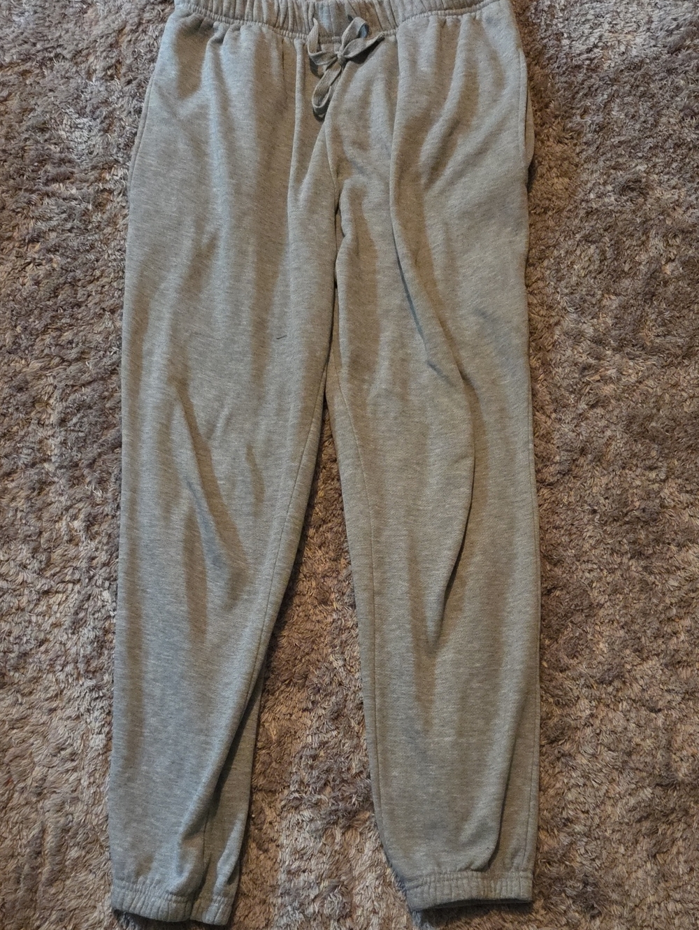 Men's Gray Drawstring Sweatpants Joggers
